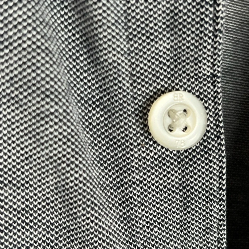 Banana Republic Mens Polo Large Grey Casual Front‎ Pocket Golf Outdoor Preppy